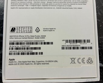 Predám Apple iPhone 14 Pro 256 GB Deep Purple - 5