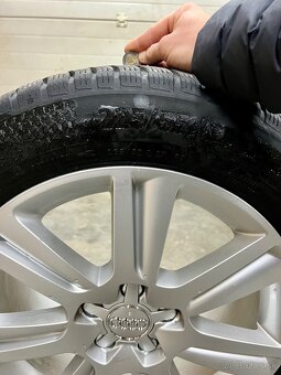 ✅ R17 Hliníkové disky originál Audi 5x112 ET46 obuté na zimn - 5