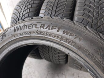 225/45 r17 zimné pneumatiky Kumho 6,5-7mm - 5
