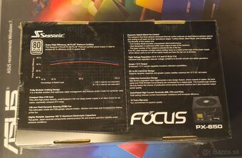Sseasonic Focus PX-650, modulárny zdroj 650 W, 80 PLUS PLATI - 5