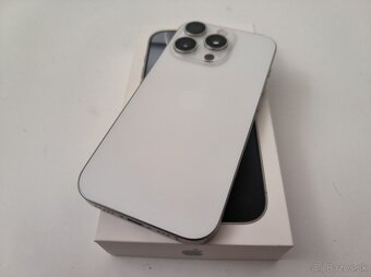 apple iphone 16 PRO 128gb White Titanium / Batéria 90% - 5