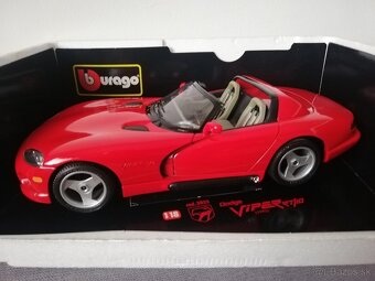 1:18 DODGE VIPER Bburago cervena, original krabica - 5