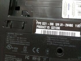 predám nefunkčný Lenovo thinkpad edge 13 type 0221 - 5