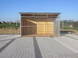 Koterec pre psa Superstal, pozink profil 3x2, drevené panely - 5