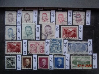 Poštové známky - ČESKOSLOVENSKO - 20 FOTO - 5