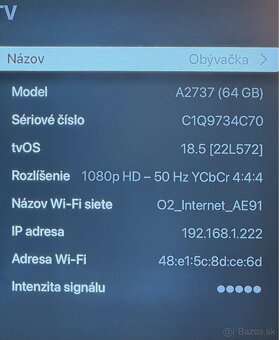 Apple TV 4K Wi‑Fi 64GB - 2022, model: A2737 #1 - 5