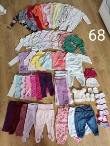 Balík oblečenia pre dievčatko velkosť 56,62,68,74 - 5