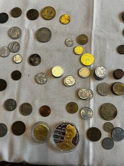 zbierka zahraničných mincí + pamätné medaily - 5