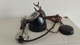 Vzácný starý telefonní přístroj zvaný tzv. kopýtko - 5