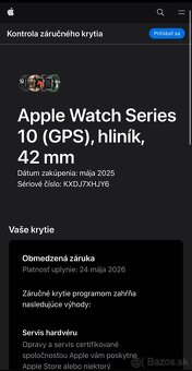 Apple Watch 10 42mm Jet Black - nové, nepoužívané - 5
