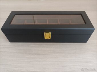 Krabička na hodinky [čierno–hnedá] - 5