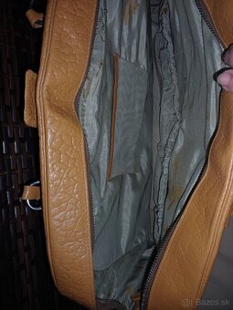 Stary kufor ,retro cestovna taska,kabela. - 5