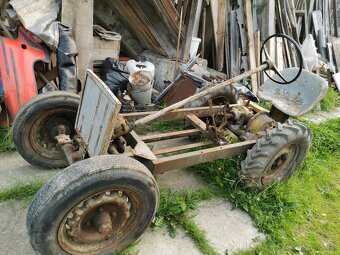 Malotraktor domácej výroby, rám, šasi, nápravy - 5