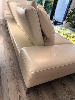 Kožená sedacia súprava v 99,9% stave. - 5