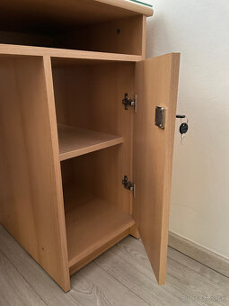 Pracovný písací stôl + sklo - 5