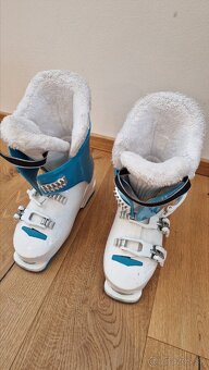 Detské lyže 130 cm + lyžiarky - 5