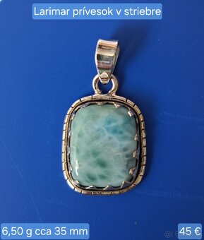 Larimar, Pink larimar, mesačný kameň - 5