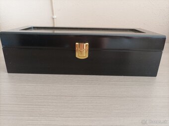 Krabička na hodinky [čierna - krémová] - 5