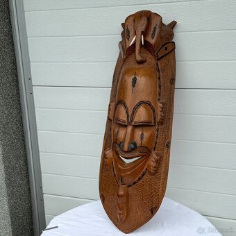 Krásná veliká africká masivní maska 77cm - 5