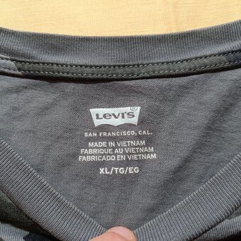 Levis maskáčové vojenské tričko s krátkym rukávom khaki XL - 5