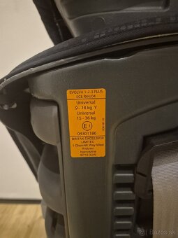 Autosedacka Britax Evolva 1 2 3 plus BA vo vybornom stave - 5