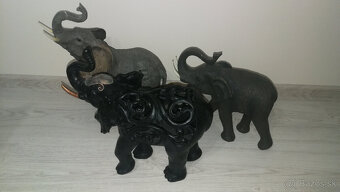 ✅ Dekoračné sošky slonov - rôzny materiál, veľkosť ✅ - 5