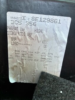 Predná kapota a blatnik passat b6 - 5