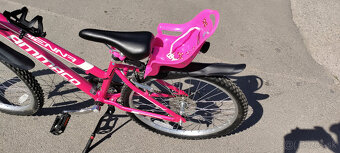 Bicykel Ammaco Sienna 24″ so sedačkou pre bábiky, ako nový - 5