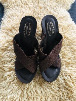 🤎 🤎 Jedinečné Ručne Vyrábané Sandále KORK-EASE (Wedge, 11. - 5