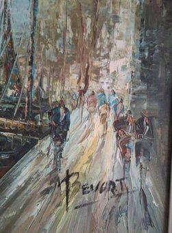 OBRAZ - Olejomaľba - John Bevort - Prístav - 5