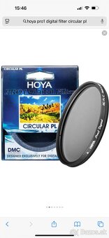 Predám polarizačný filter Hoya Pol circular Pro 1 Digital 77 - 5