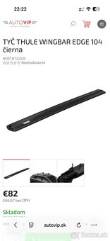 THULE TYČE WINGBAR EDGE 104/95CM BMW X4 - 5