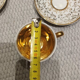 Porcelánová kávová sada - šálky + podšálky - 5