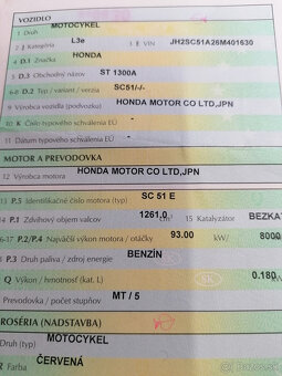 Predám Honda Paneurop ST1300A - 5