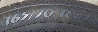 Zimná sada plechové disky+pneu 165/70 R14 - 5