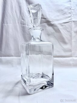 Karafa + 6 štamperlíkov značka Clover Leaf Glass Slovakia - 5