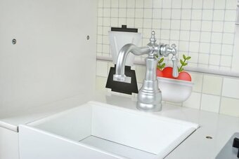 Veľká drevená kuchynka s komplet príslušenstvom - 5