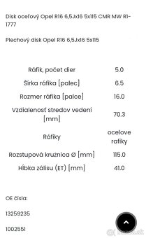 Plechové disky R16 - 5