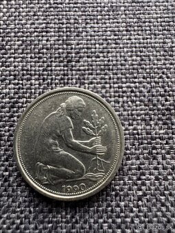 Nemecko - 50 Pfennig 7 ks : 1950, 1966, 1979, 1990, 1992 - 5