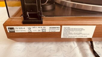 Predám gramofón DUAL CS 505-4 Exklusiv Limited 2016 - 5