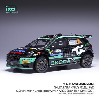 Modely Škoda Fabia Rally2 1:18 IXO - 5