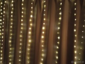 Dekorativny LED zaves 3x3m tepla/studena biela - 5