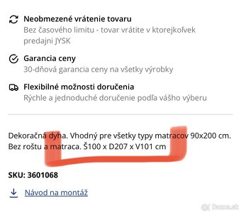 Jednolôžkova posteľ 90x200 - 5