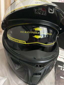 AGV Sportmodular Glosssy Carbon S - 5