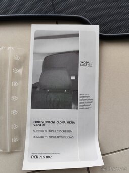 Skoda Fabia II slnečne clony - 5
