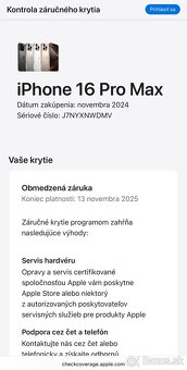 Apple IPhone 16 Pro Max 256GB Čierny Titan - 5