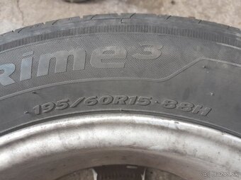 Sada diskov dezent R15 4x108 Et46 letné pneu 195/60 R15 - 5
