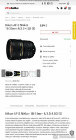 Novy Nikon AF-S Nikkor 18-35mm f/3.5-4.5G ED - 5