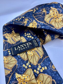 Pánska luxusná kravata so šatkou do saka LANVIN - 5