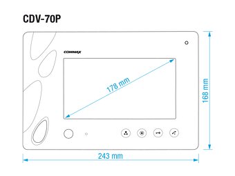 Commax CDV-70P farebný video telefón (vrátnik) NOVY - 5